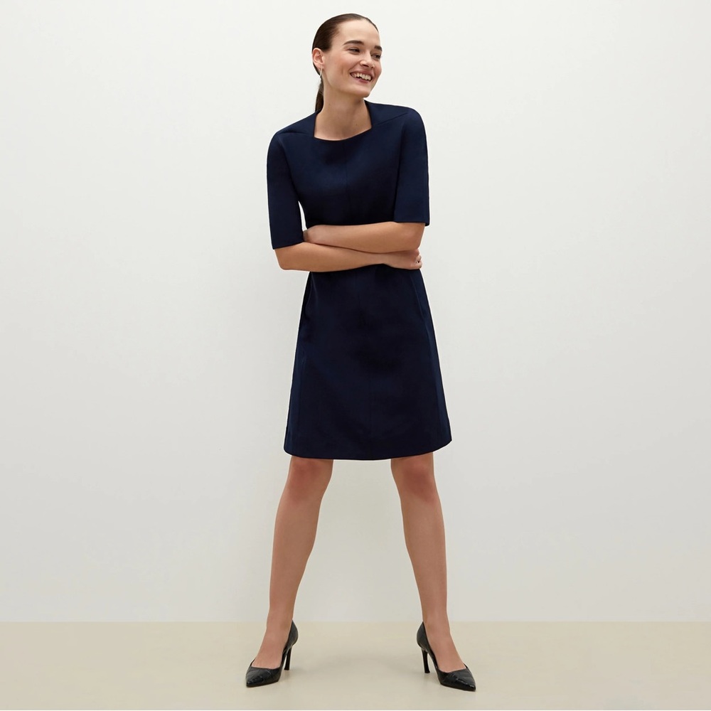 M.M. Lafleur Emily Dress in Galaxy Blue